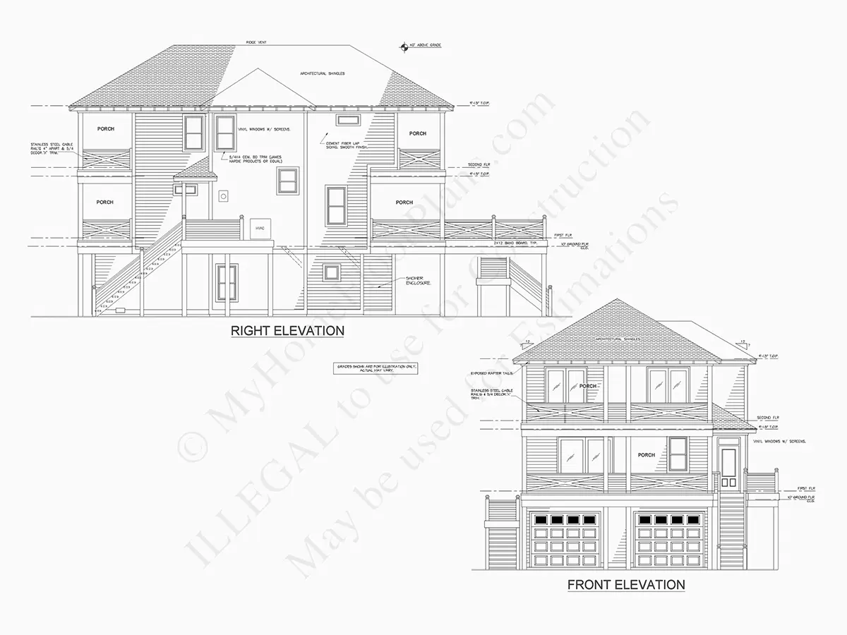 Projekt domu dwupiętrowego o pow. 218 m²: 4 Sypialnie, 4 Łazienki, Otwarta kuchnia, Garaż