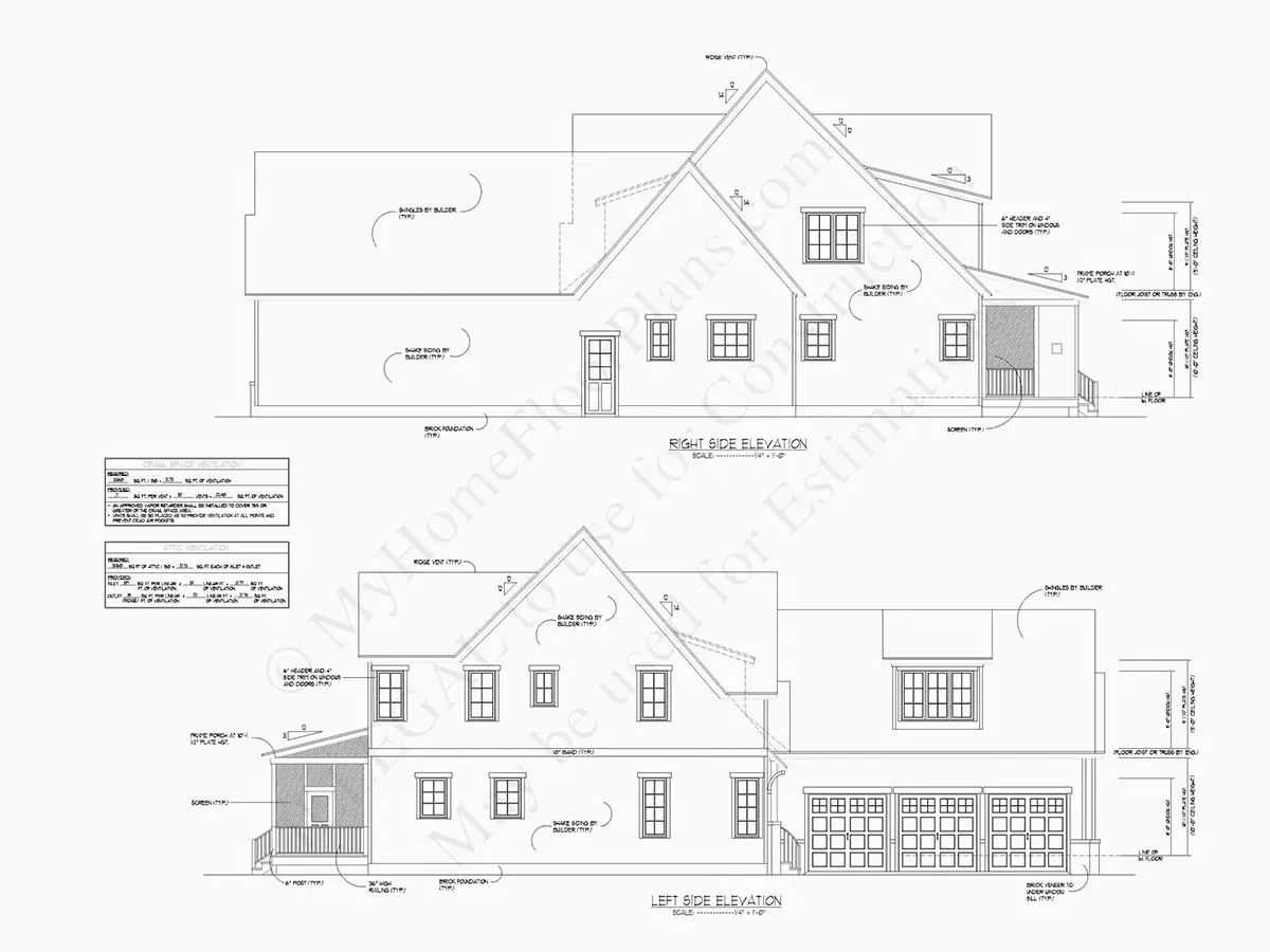 Projekt domu z poddaszem użytkowym o pow. 425 m²: 4 Sypialnie, 4 Łazienki, Otwarta kuchnia, Garaż