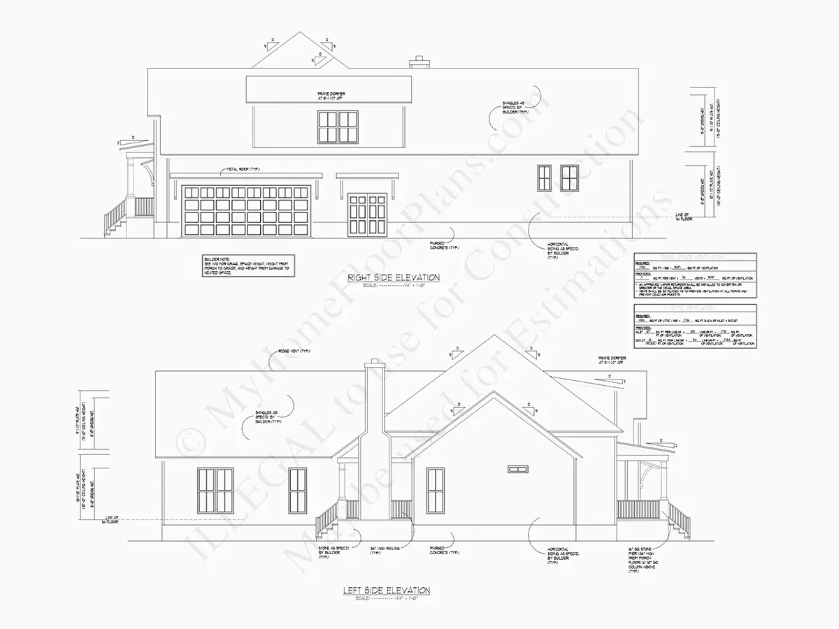 Projekt domu z poddaszem użytkowym o pow. 317 m²: 4 Sypialnie, Gabinet, 4 Łazienki, Otwarta kuchnia, Garaż