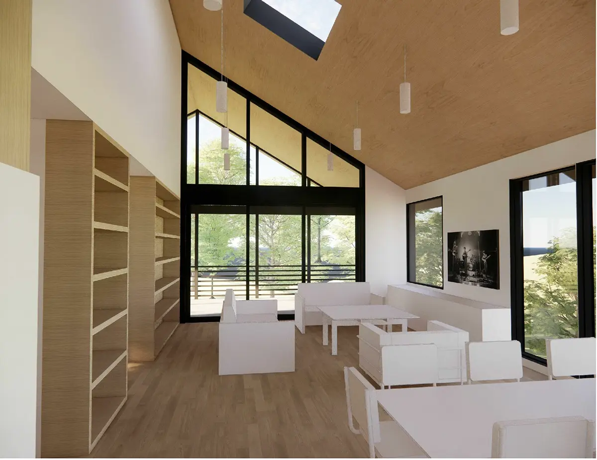 Projekt domu piętrowego o pow. 113 m²: 2 Sypialnie, 2 Łazienki, Otwarta kuchnia, Garaż
