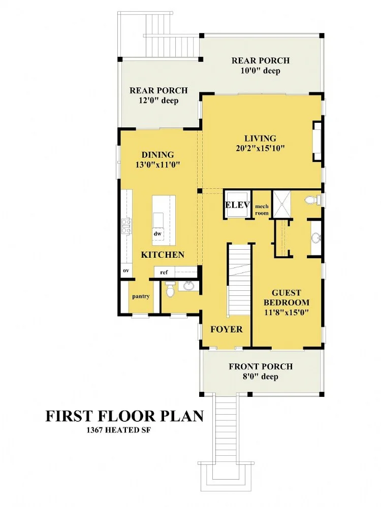 Projekt domu dwupiętrowego o pow. 318 m²: 4 Sypialnie, 4 Łazienki, Otwarta kuchnia, Garaż