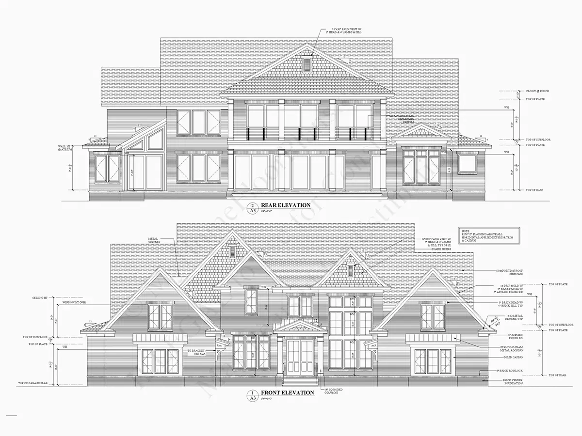 Projekt domu z poddaszem użytkowym o pow. 480 m²: 4 Sypialnie, Gabinet, 7 Łazienki, Otwarta kuchnia, Garaż
