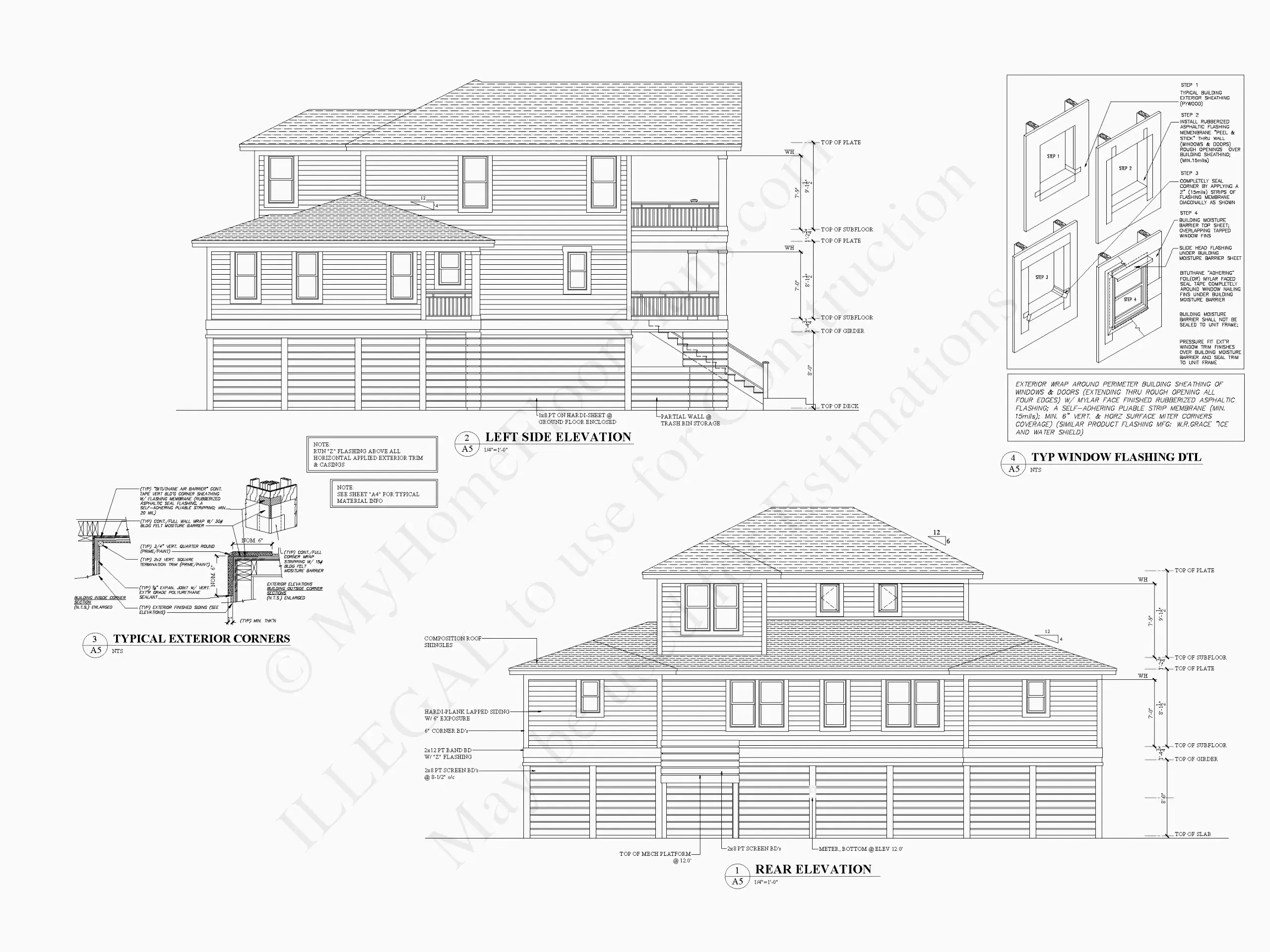 Projekt domu dwupiętrowego o pow. 273 m²: 5 Sypialnie, Gabinet, 5 Łazienki, Otwarta kuchnia, Garaż
