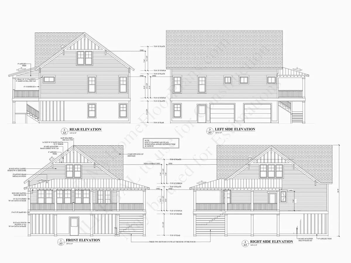 Projekt domu dwupiętrowego o pow. 190 m²: 3 Sypialnie, 3 Łazienki, Otwarta kuchnia, Garaż