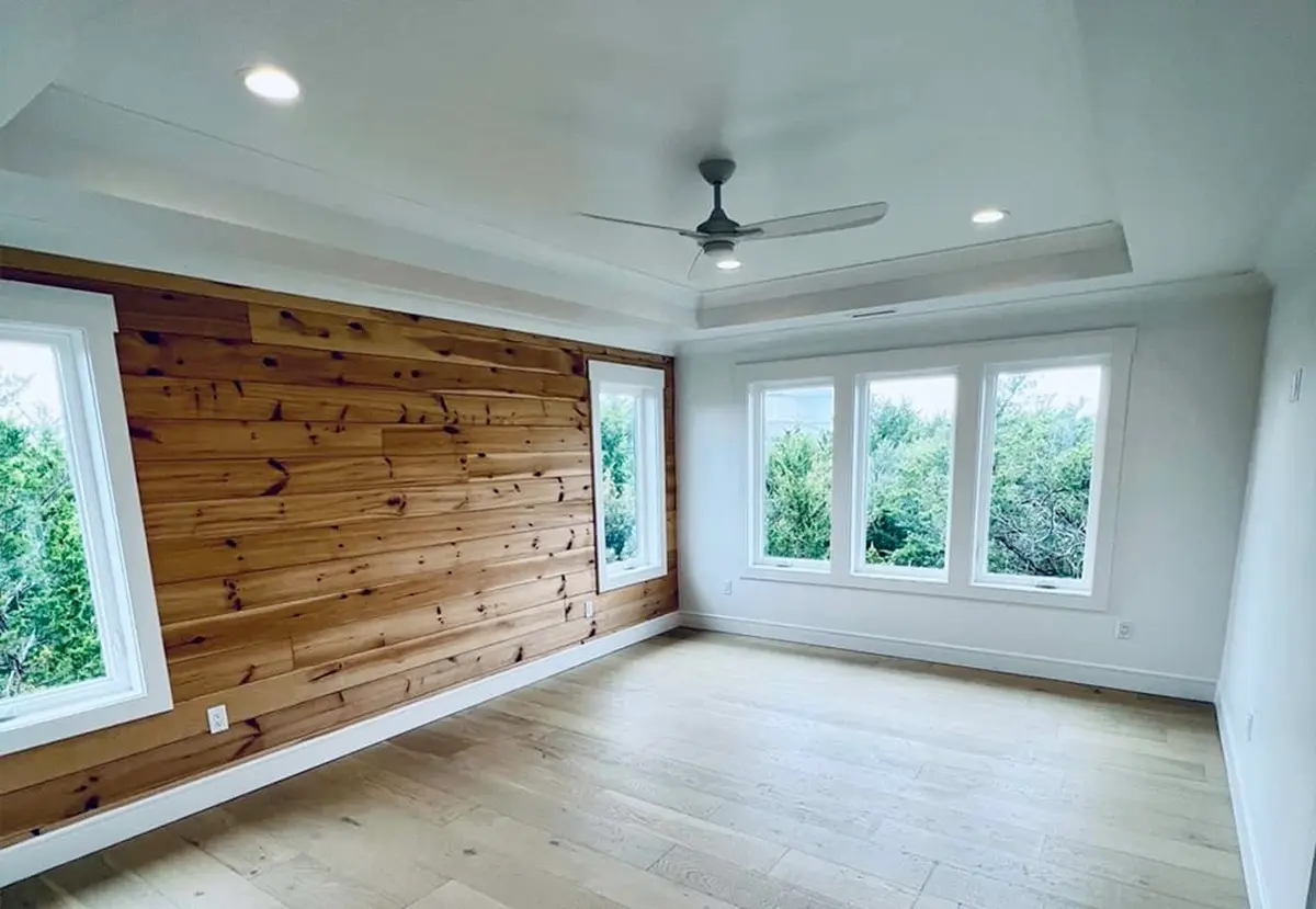 Projekt domu dwupiętrowego o pow. 301 m²: 4 Sypialnie, 4 Łazienki, Otwarta kuchnia, Garaż