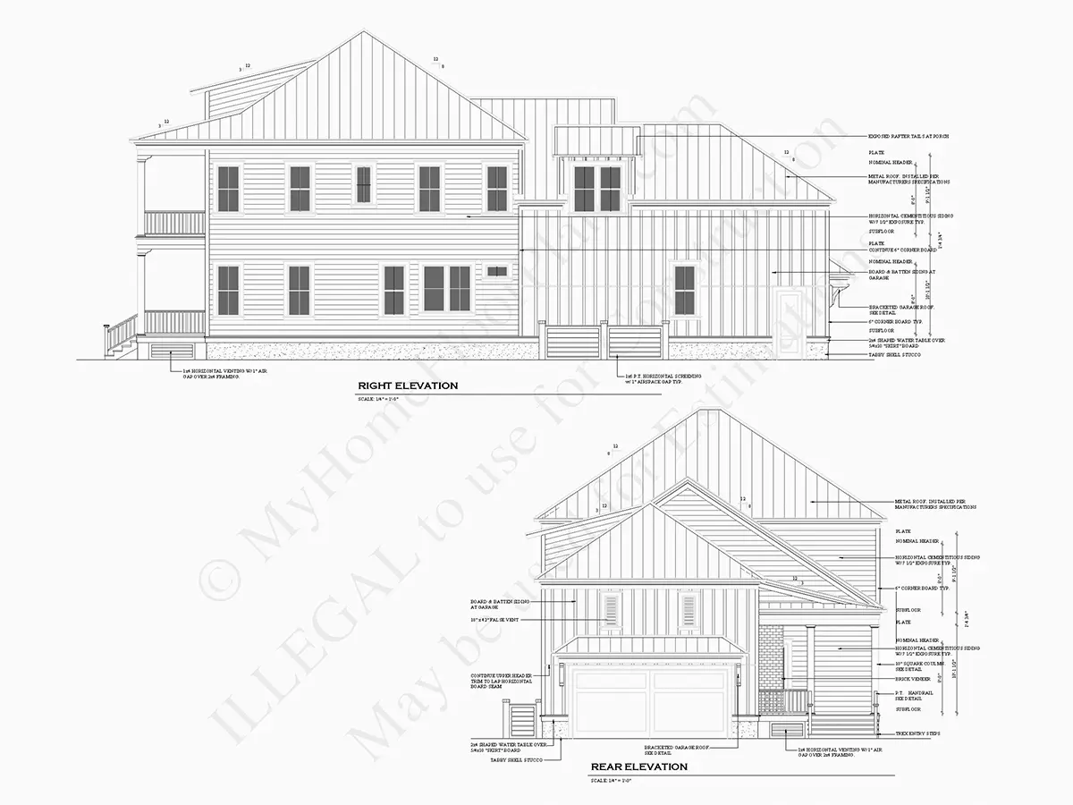 Projekt domu piętrowego o pow. 384 m²: 3 Sypialnie, 4 Łazienki, Garaż