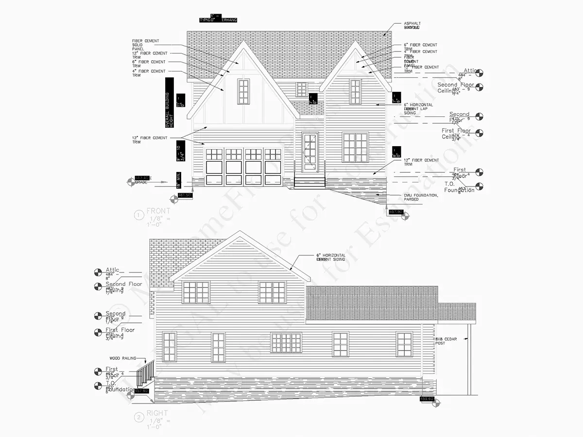 Projekt domu piętrowego o pow. 286 m²: 4 Sypialnie, 4 Łazienki, Otwarta kuchnia, Garaż