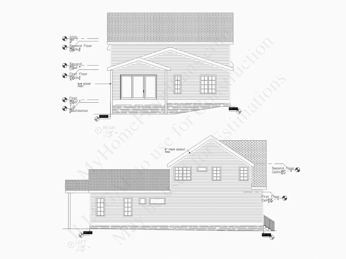 Projekt domu piętrowego o pow. 286 m²: 4 Sypialnie, 4 Łazienki, Otwarta kuchnia, Garaż
