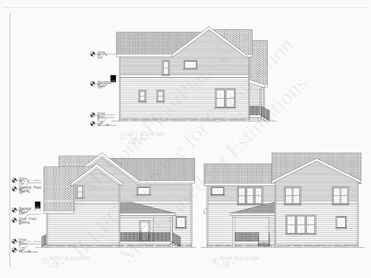 Projekt domu piętrowego o pow. 246 m²: 4 Sypialnie, Gabinet, 4 Łazienki, Otwarta kuchnia, Garaż