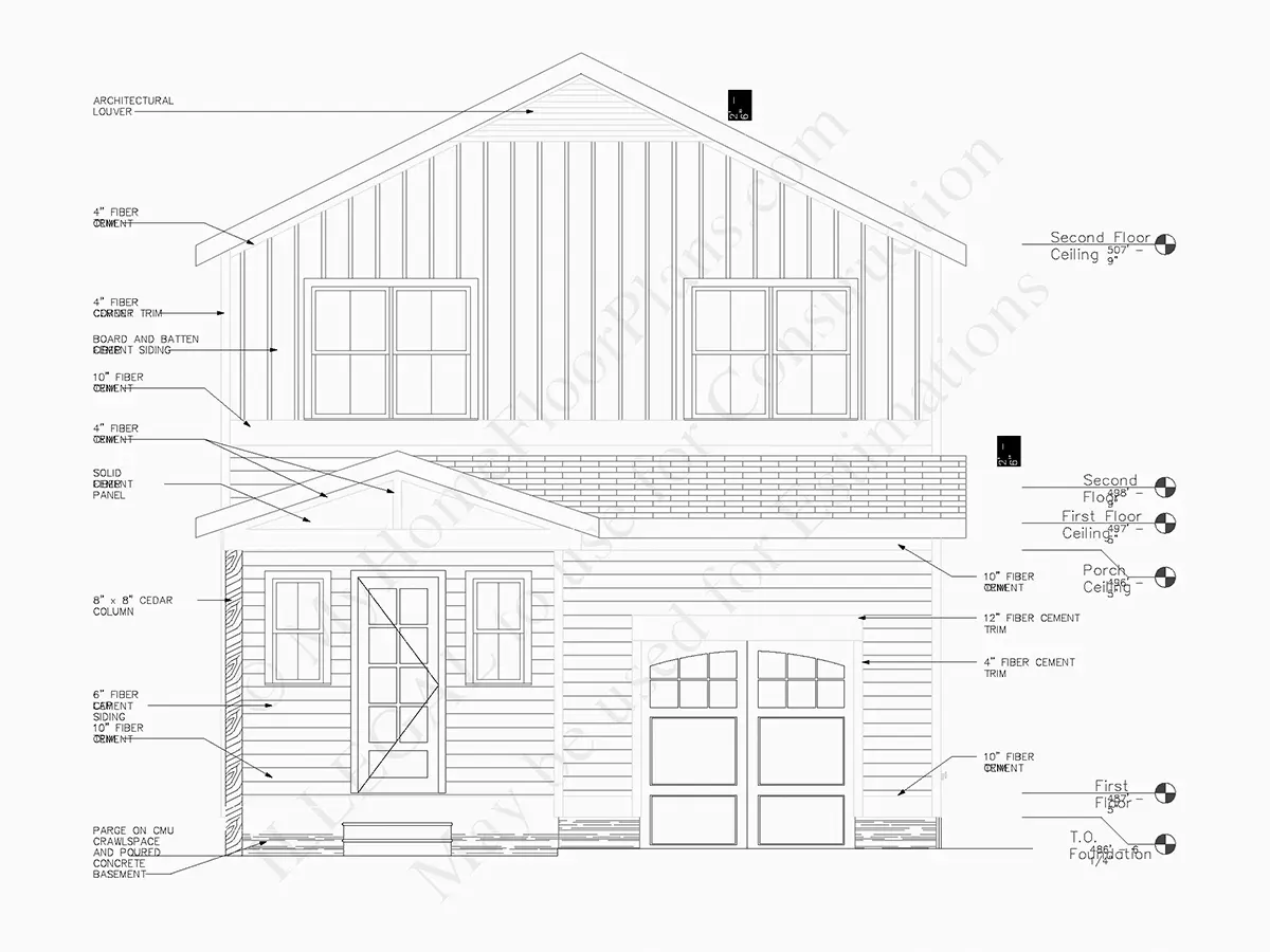 Projekt domu piętrowego + piwnicą o pow. 274 m²: 4 Sypialnie, Gabinet, 4 Łazienki, Otwarta kuchnia, Garaż