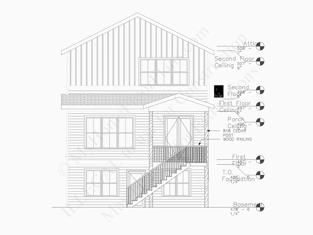 Projekt domu piętrowego + piwnicą o pow. 274 m²: 4 Sypialnie, Gabinet, 4 Łazienki, Otwarta kuchnia, Garaż