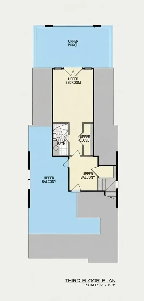 2. piętro 27 – Projekt domu dwupiętrowego o pow. 372 m²: 3 Sypialnie, 5 Łazienki, Otwarta kuchnia, Garaż — 58990R