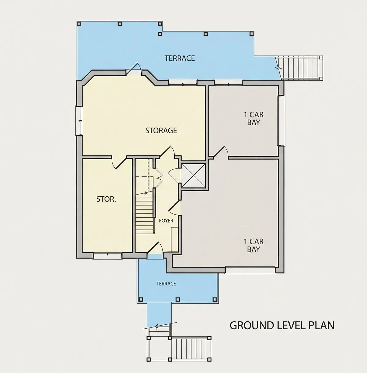 Piwnica 8 – Projekt domu dwupiętrowego o pow. 250 m²: 4 Sypialnie, 3 Łazienki, Otwarta kuchnia, Garaż — 25020R