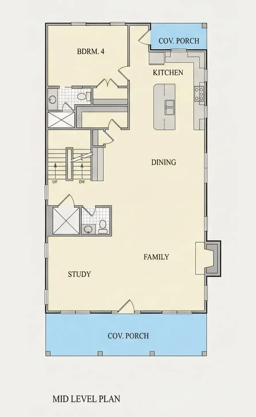 Parter 11 – Projekt domu dwupiętrowego o pow. 360 m²: 6 Sypialnie, 6 Łazienki, Otwarta kuchnia, Garaż — 57962R