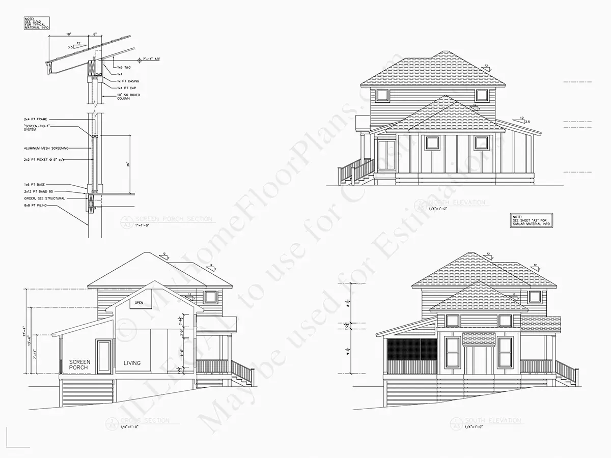 Elewacje 20 – Projekt domu piętrowego o pow. 158 m²: 4 Sypialnie, Gabinet, 4 Łazienki, Otwarta kuchnia, Garaż — 78159R