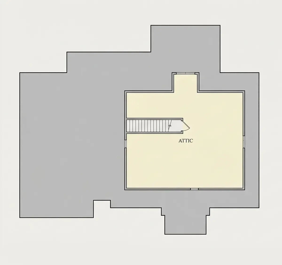 2. piętro 31 – Projekt domu piętrowego o pow. 234 m²: 4 Sypialnie, Gabinet, 3 Łazienki, Otwarta kuchnia, Garaż — 20216R