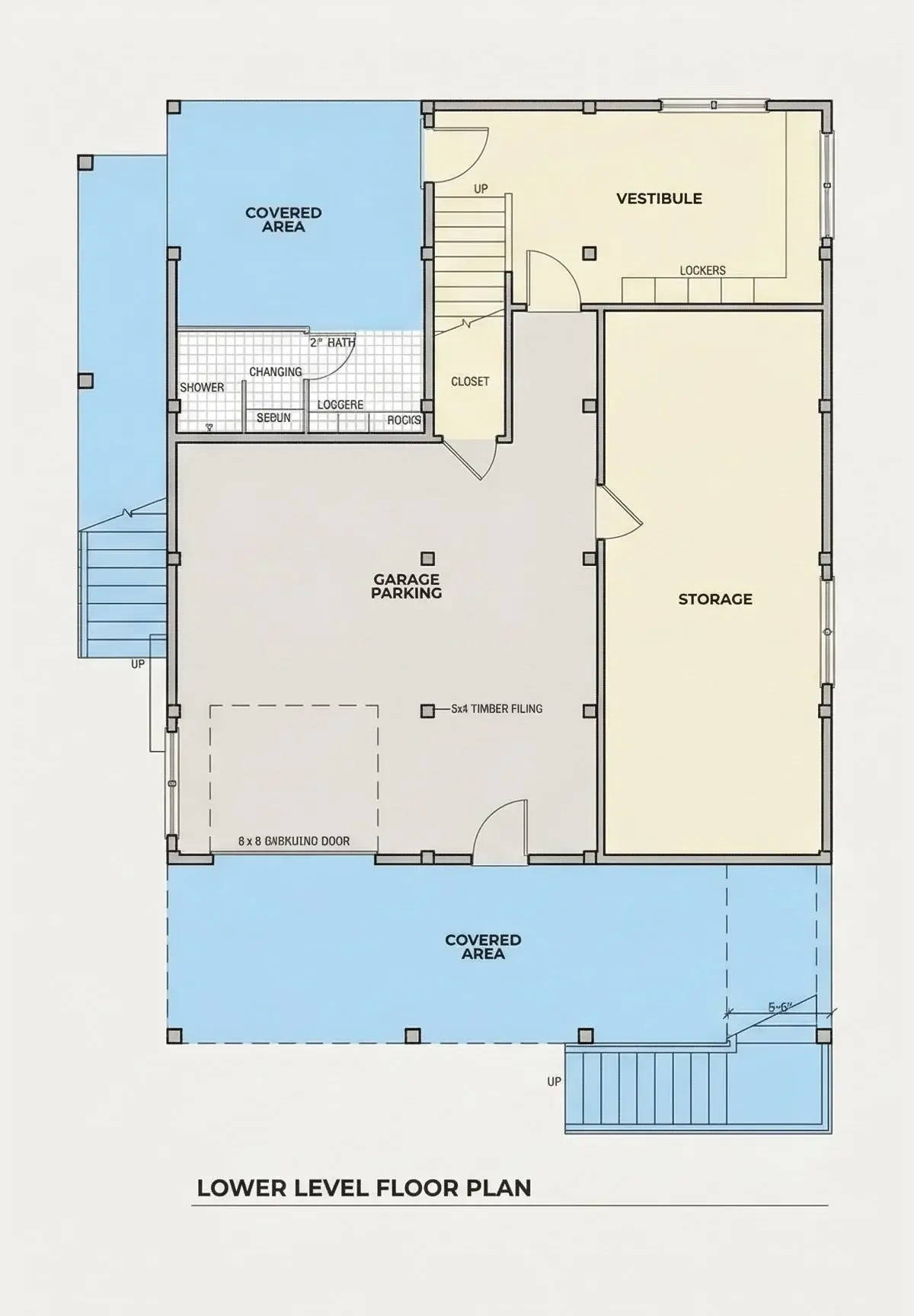 Piwnica 10 – Projekt domu dwupiętrowego o pow. 121 m²: 4 Sypialnie, Gabinet, 3 Łazienki, Otwarta kuchnia, Garaż — 94231R