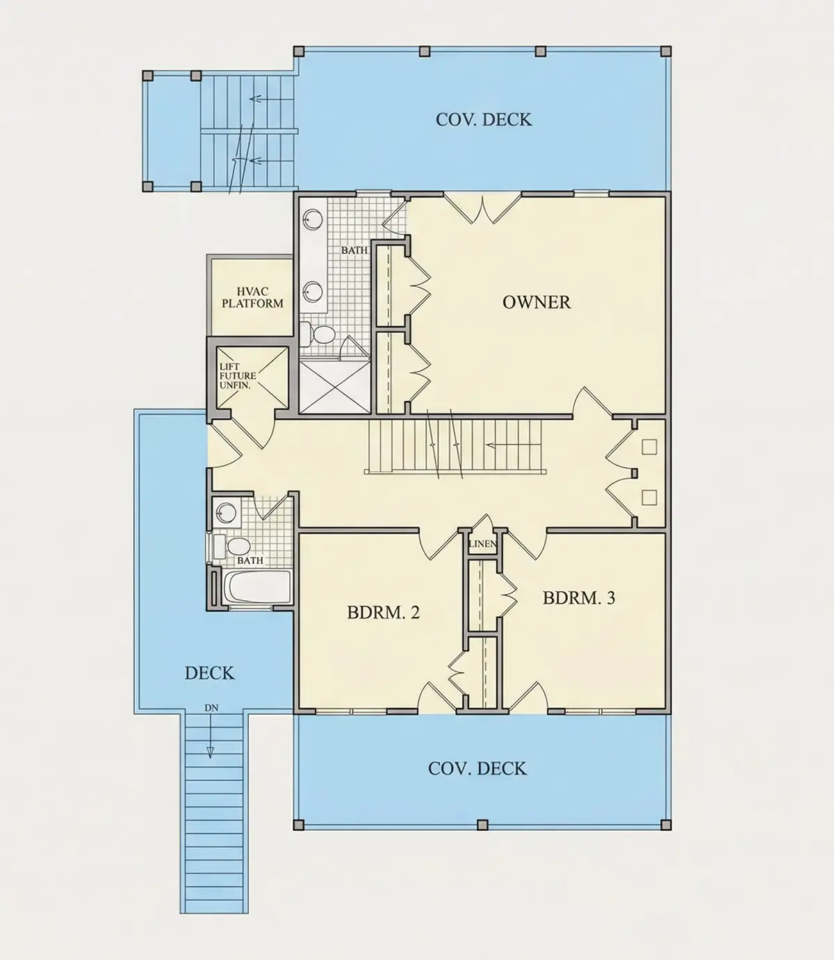 Parter 10 – Projekt domu dwupiętrowego o pow. 483 m²: 3 Sypialnie, Gabinet, 3 Łazienki, Otwarta kuchnia, Garaż — 15834R