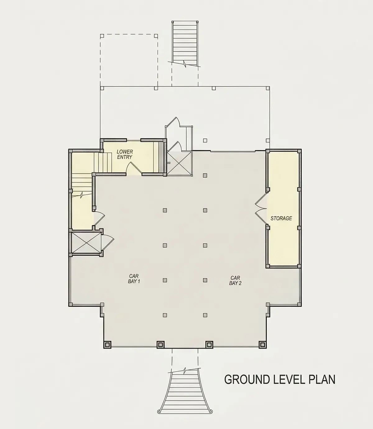 Piwnica 8 – Projekt domu dwupiętrowego o pow. 267 m²: 3 Sypialnie, Gabinet, 6 Łazienki, Otwarta kuchnia, Garaż — 73259R