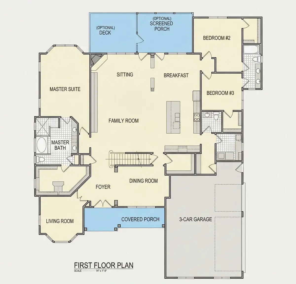 Parter 9 – Projekt domu z poddaszem użytkowym + piwnicą o pow. 698 m²: 6 Sypialnie, 6 Łazienki, Otwarta kuchnia, Garaż — 84878R