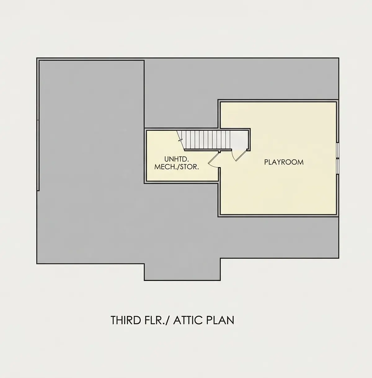 2. piętro 24 – Projekt domu piętrowego o pow. 372 m²: 4 Sypialnie, Gabinet, 6 Łazienki, Otwarta kuchnia, Garaż — 76809R