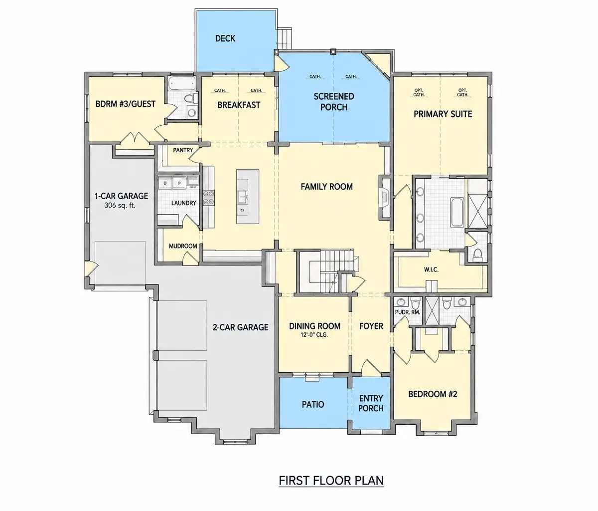 Parter 20 – Projekt domu piętrowego o pow. 360 m², 5 Sypialnie — 82075R