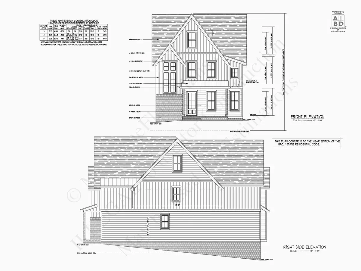 Elewacje 18 – Projekt domu piętrowego o pow. 331 m², 5 Sypialnie — 96187R