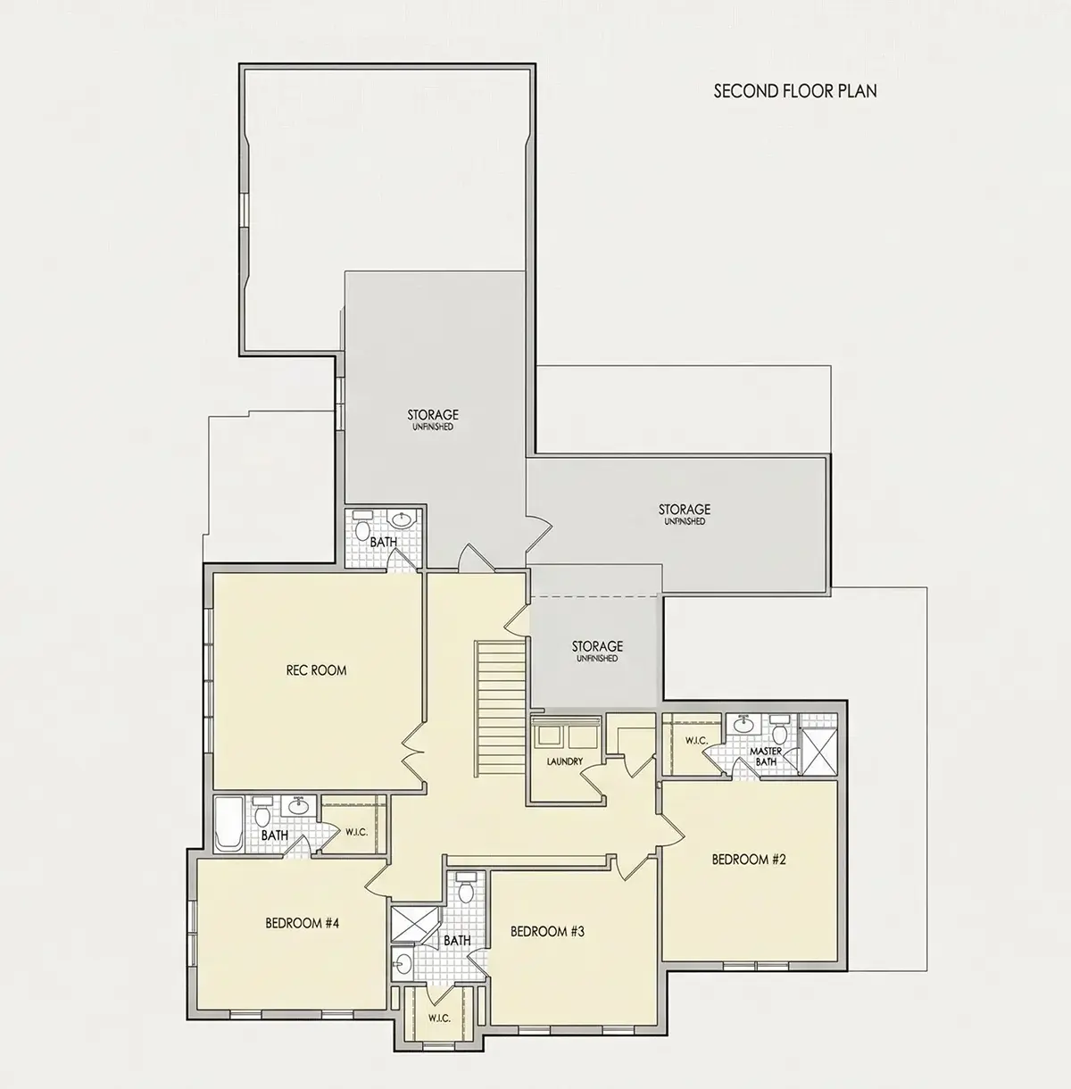 1. piętro 26 – Projekt domu piętrowego o pow. 433 m², 4 Sypialnie — 51188R