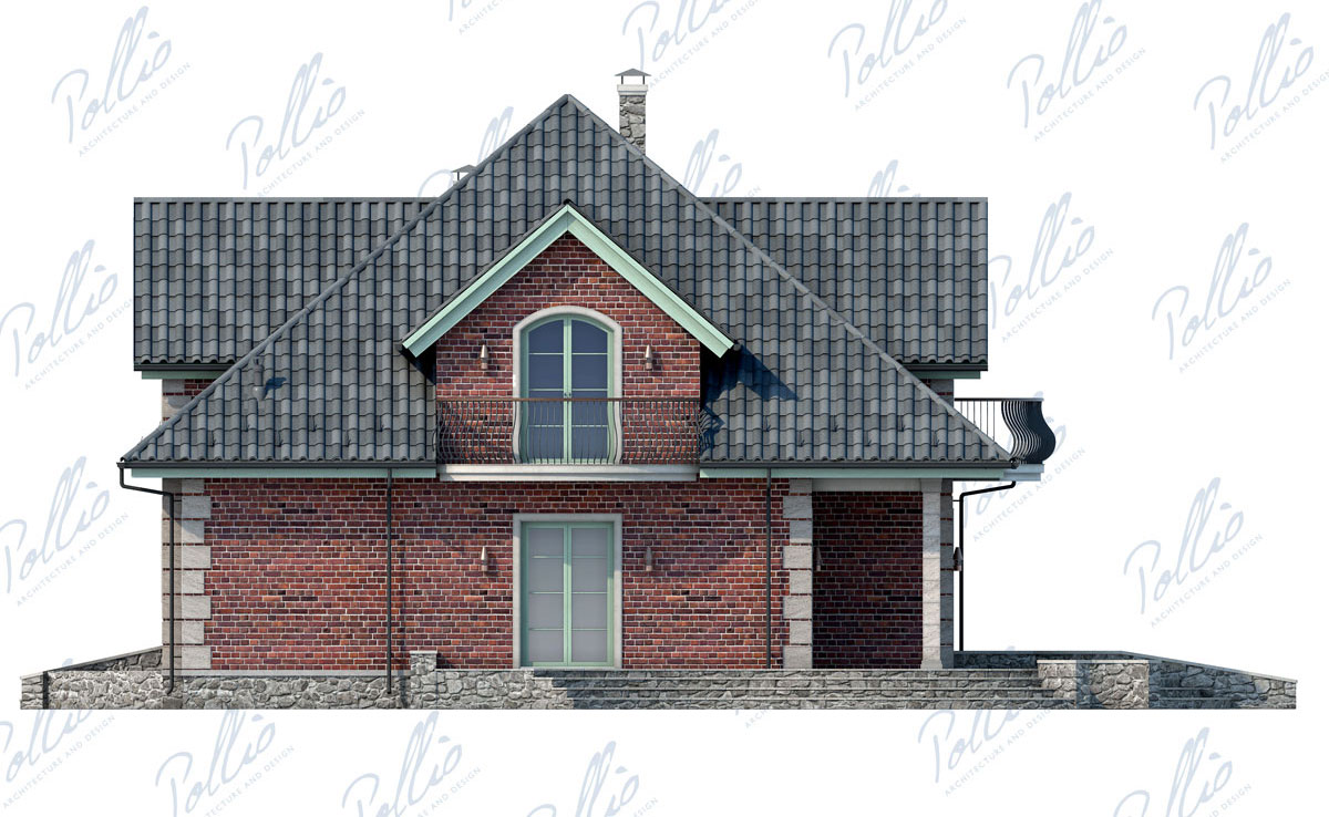 Projekt domu jednorodzinnego o pow. 212 m²: z poddaszem użytkowym, 3 Sypialnie, Gabinet, 3 Łazienki, Otwarta kuchnia