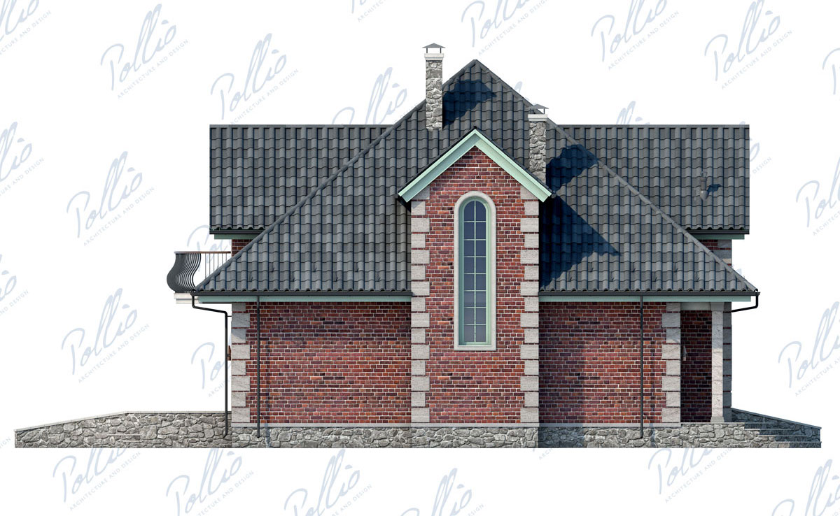 Projekt domu jednorodzinnego o pow. 212 m²: z poddaszem użytkowym, 3 Sypialnie, Gabinet, 3 Łazienki, Otwarta kuchnia