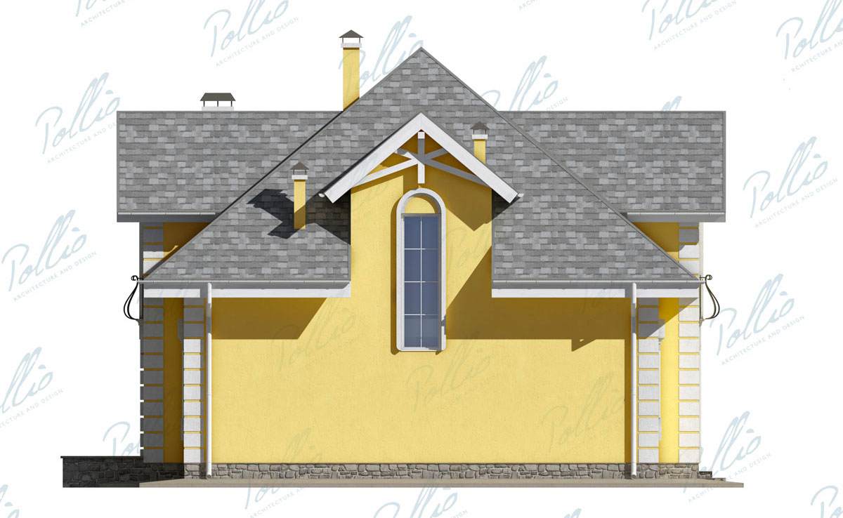 Projekt domu jednorodzinnego o pow. 170 m²: z poddaszem użytkowym, 4 Sypialnie, 4 Łazienki, Otwarta kuchnia