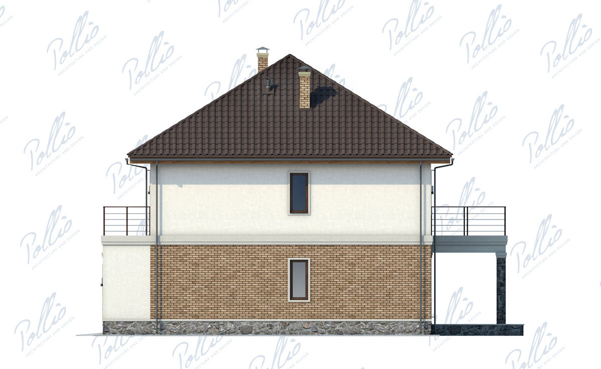 Projekt domu jednorodzinnego o pow. 245 m²: Piętrowy, 3 Sypialnie, Gabinet, 3 Łazienki, Otwarta kuchnia, Garaż