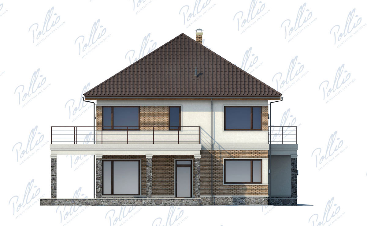 Projekt domu jednorodzinnego o pow. 245 m²: Piętrowy, 3 Sypialnie, Gabinet, 3 Łazienki, Otwarta kuchnia, Garaż