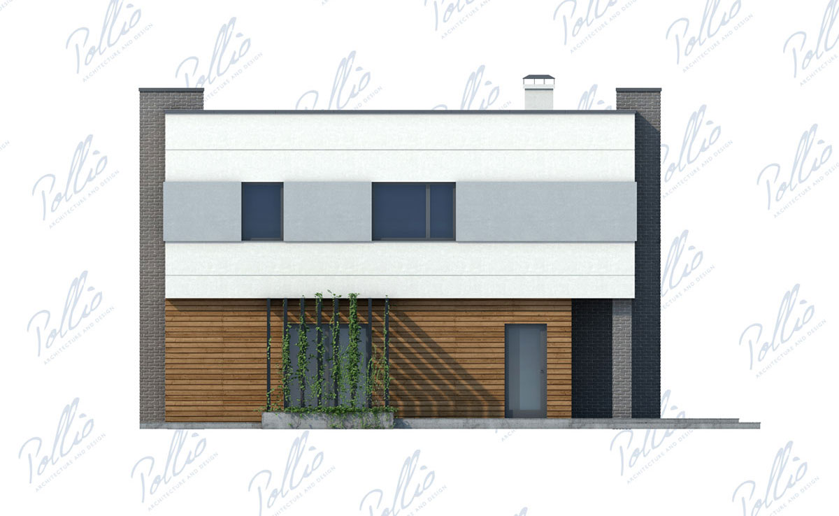 Projekt domu jednorodzinnego o pow. 216 m²: Piętrowy, 3 Sypialnie, Gabinet, 3 Łazienki, Otwarta kuchnia, Garaż