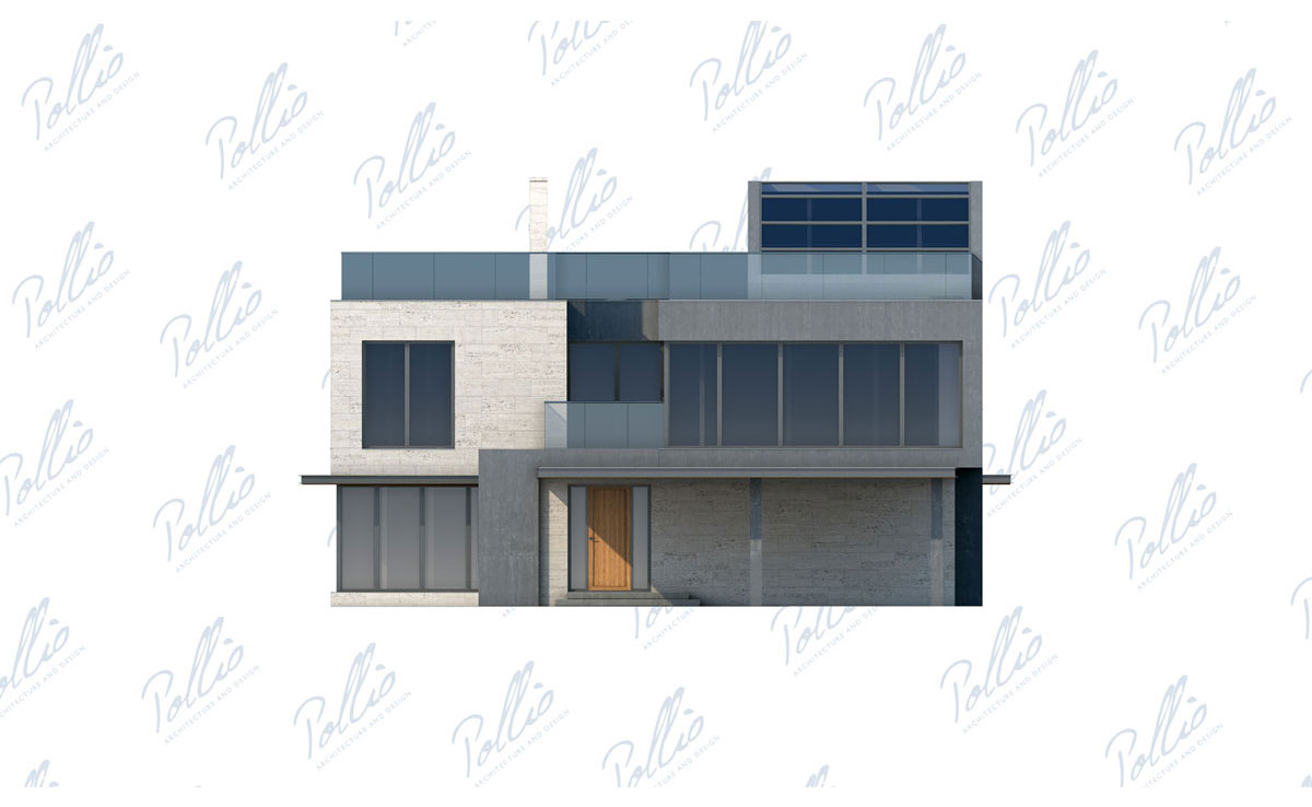 Projekt domu jednorodzinnego o pow. 338 m²: Dwupiętrowy, 4 Sypialnie, Gabinet, 4 Łazienki