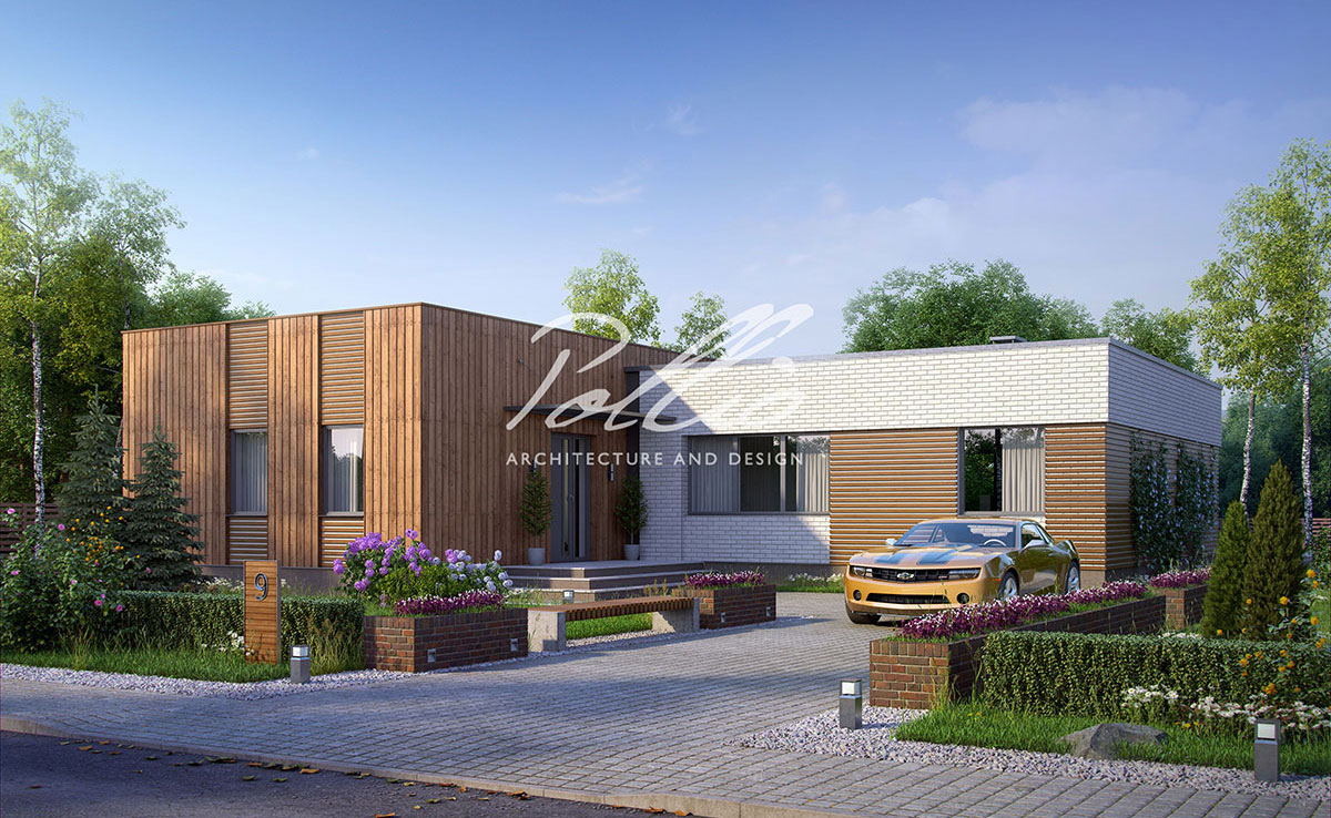 Projekt domu jednorodzinnego o pow. 217 m²: Parterowy, 3 Sypialnie, Gabinet, 4 Łazienki, Otwarta kuchnia