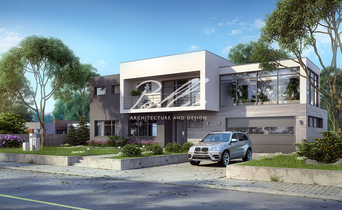 Projekt domu jednorodzinnego o pow. 263 m²: Piętrowy, 3 Sypialnie, Gabinet, 3 Łazienki, Otwarta kuchnia, Garaż