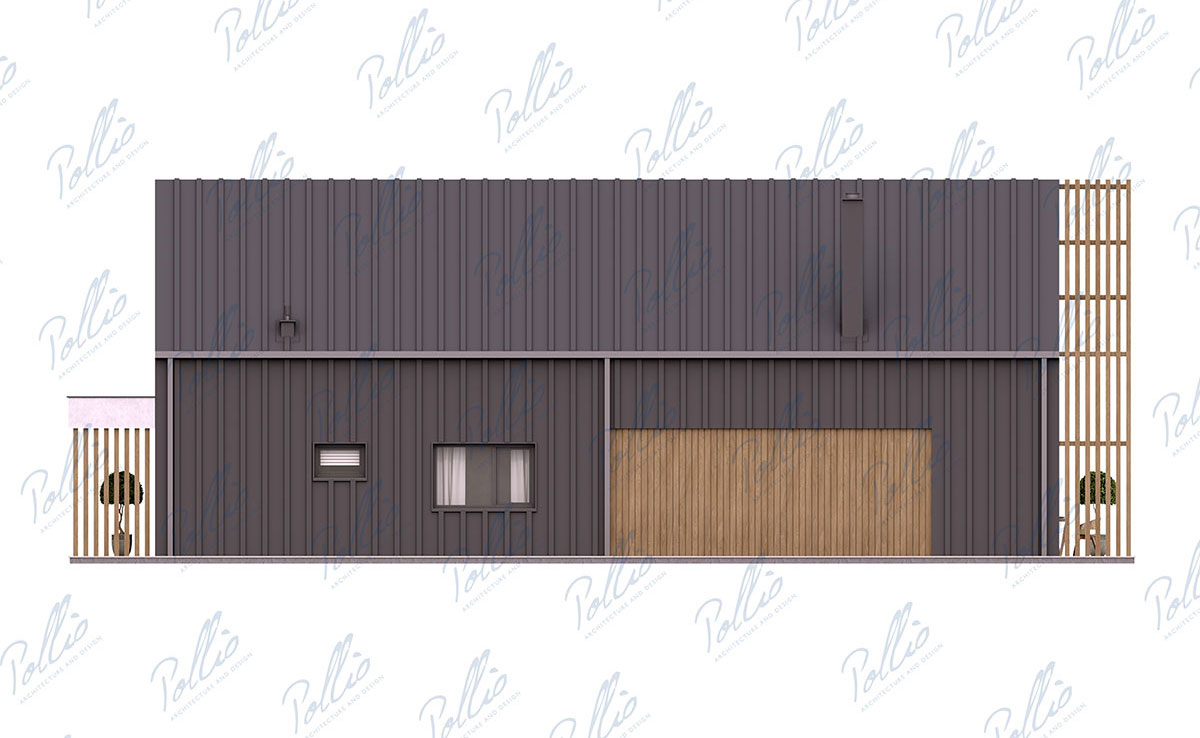 Projekt domu jednorodzinnego o pow. 195 m²: Parterowy z poddaszem użytkowym, 4 Sypialnie, 2 Łazienki, Otwarta kuchnia