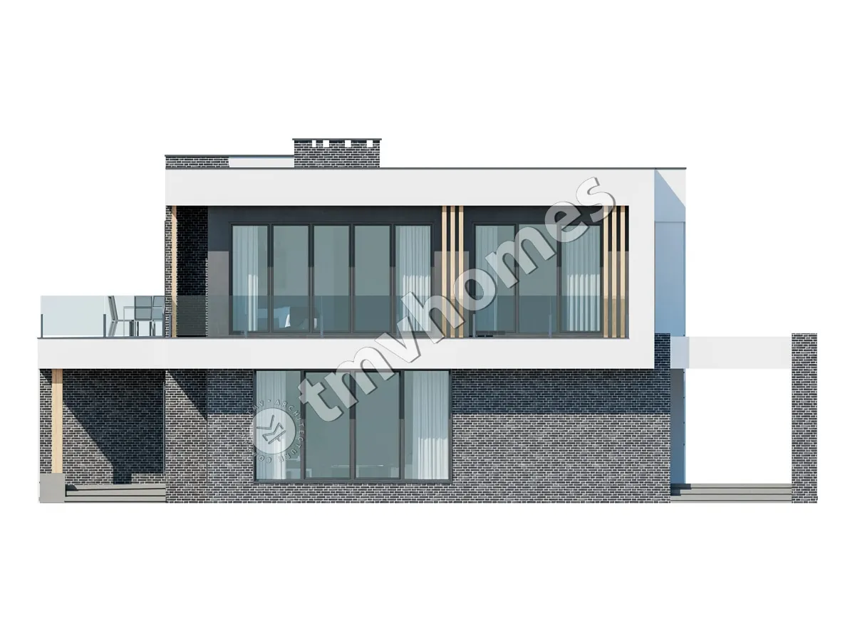 Projekt domu jednorodzinnego o pow. 329 m²: Piętrowy, 5 Sypialnie, 3 Łazienki, Otwarta kuchnia