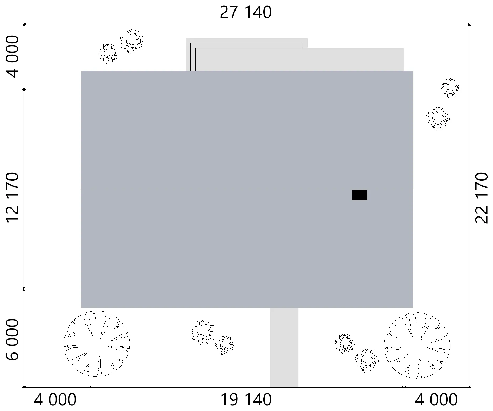 Projekt domu jednorodzinnego o pow. 170 m²: Parterowy, 2 Sypialnie, Gabinet, 2 Łazienki, Otwarta kuchnia