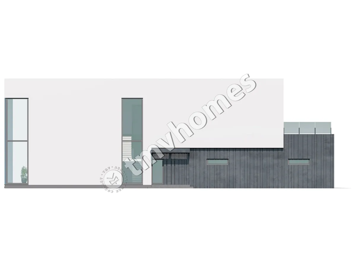 Projekt domu jednorodzinnego o pow. 415 m²: Piętrowy, 3 Sypialnie, Gabinet, 4 Łazienki, Otwarta kuchnia, Garaż