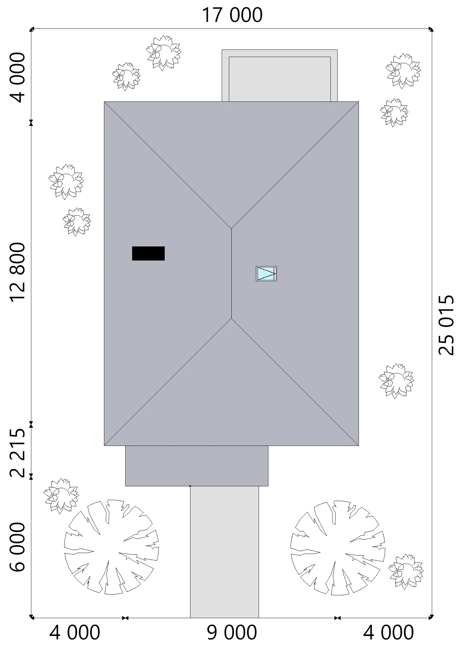 Projekt domu jednorodzinnego o pow. 182 m²: Piętrowy, 5 Sypialnie, 2 Łazienki, Otwarta kuchnia