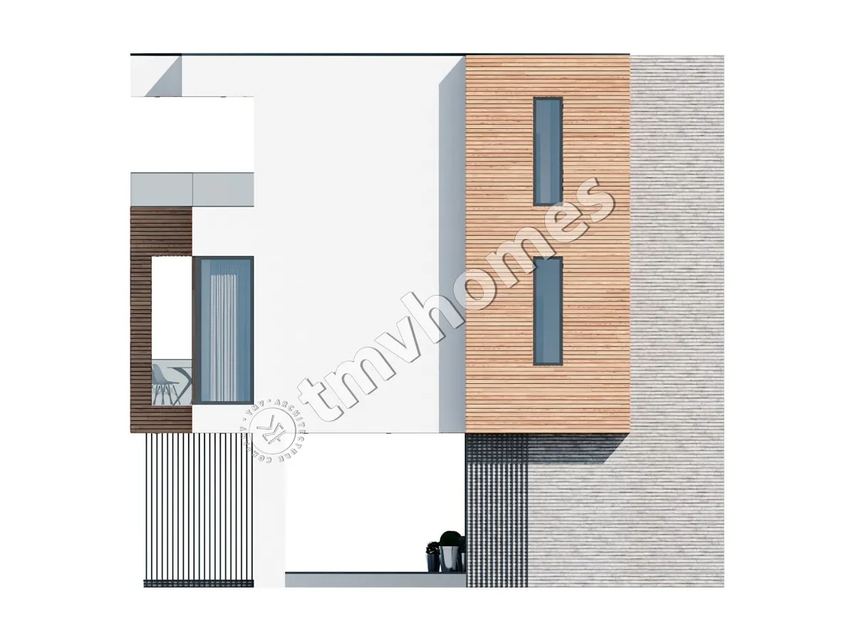Projekt domu jednorodzinnego o pow. 144 m²: Dwupiętrowy, 3 Sypialnie, 3 Łazienki, Otwarta kuchnia, Wiata