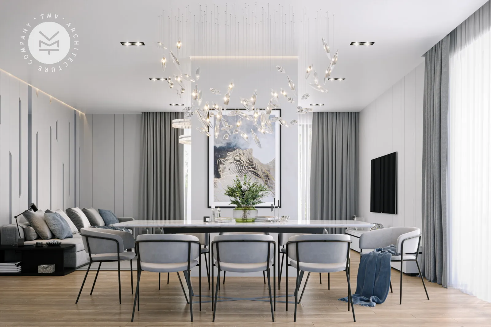 Projekt domu jednorodzinnego o pow. 256 m²: Piętrowy, 4 Sypialnie, Gabinet, 3 Łazienki, Otwarta kuchnia