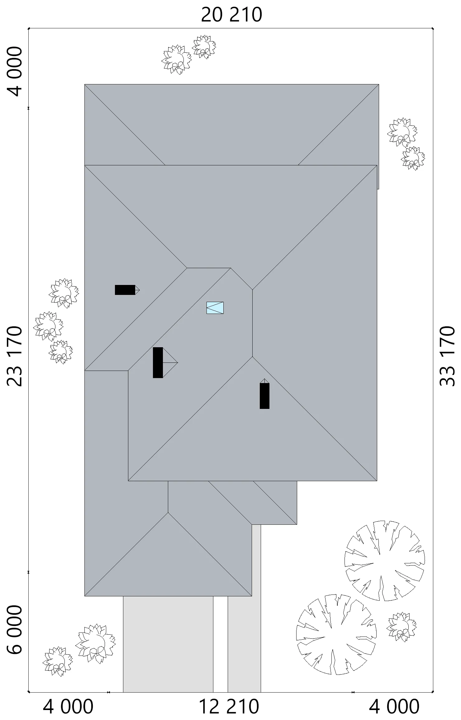 Projekt domu jednorodzinnego o pow. 298 m²: Piętrowy, 4 Sypialnie, 4 Łazienki, Otwarta kuchnia, Garaż