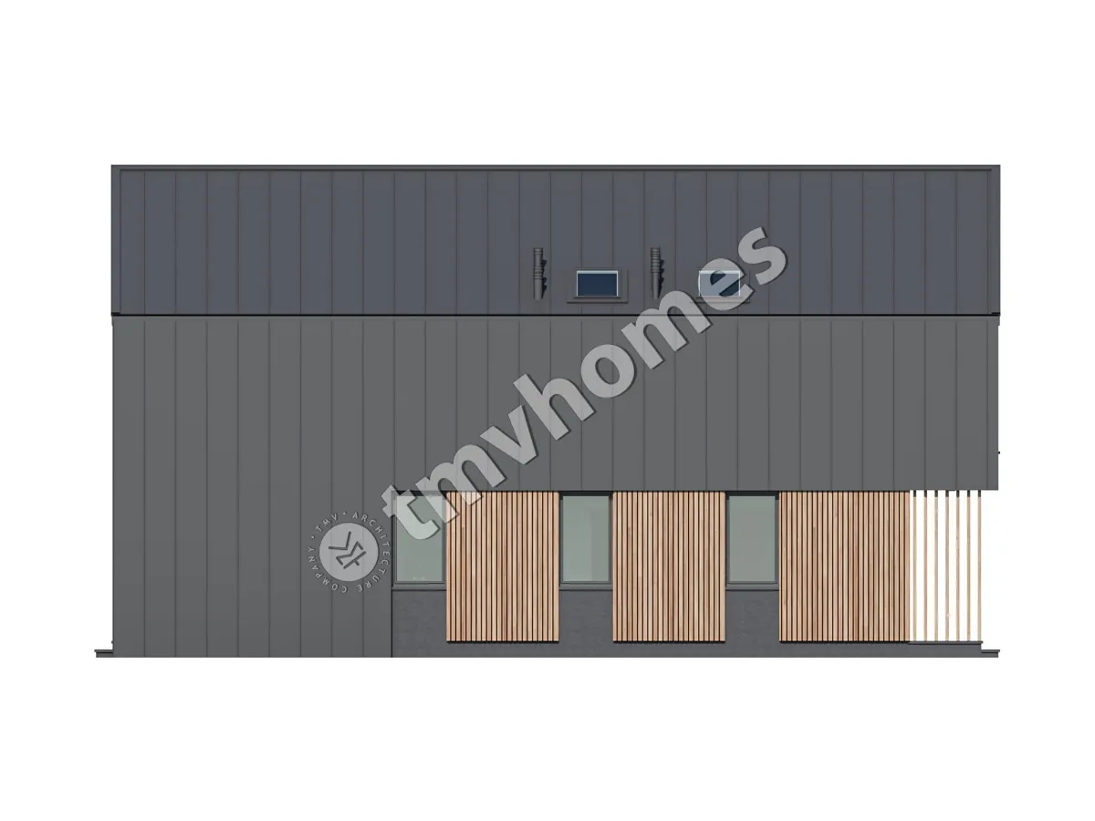 Projekt domu jednorodzinnego o pow. 172 m²: Parterowy z poddaszem użytkowym, 4 Sypialnie, 3 Łazienki, Otwarta kuchnia