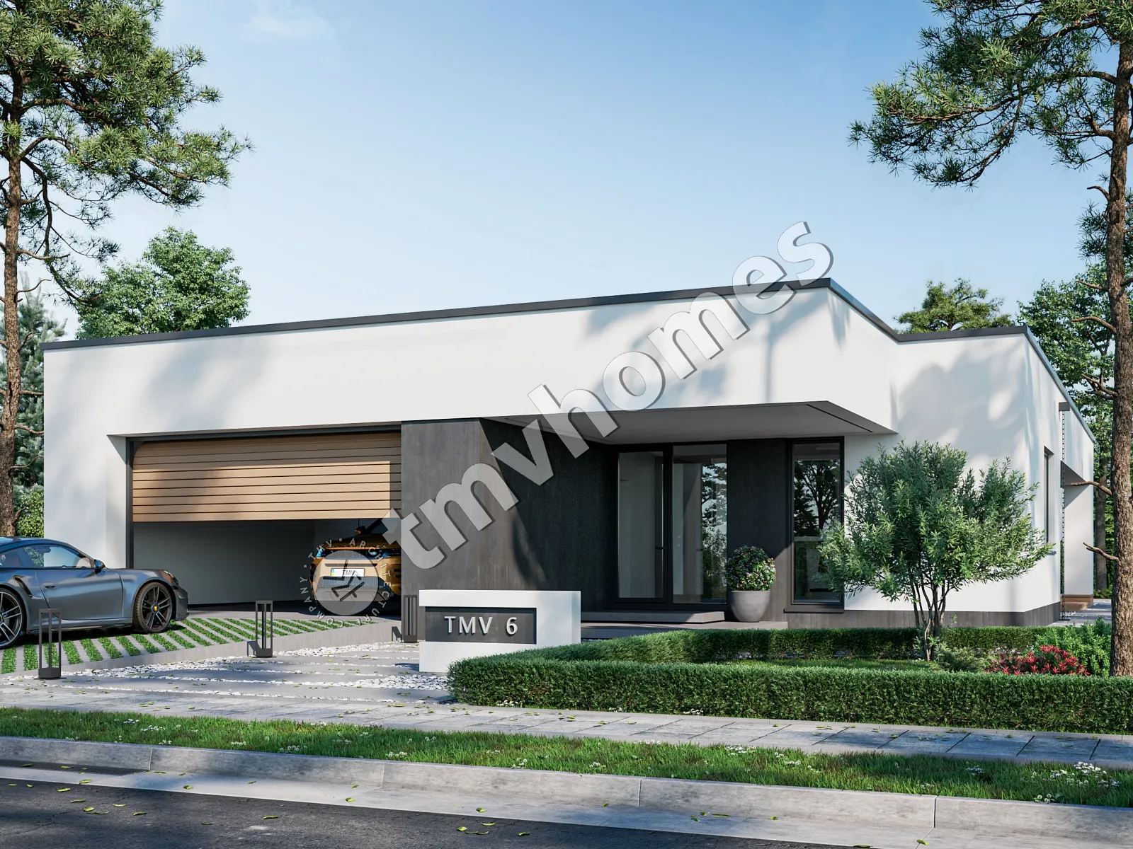 Projekt domu jednorodzinnego o pow. 192 m²: Parterowy, 3 Sypialnie, 2 Łazienki, Otwarta kuchnia, Garaż