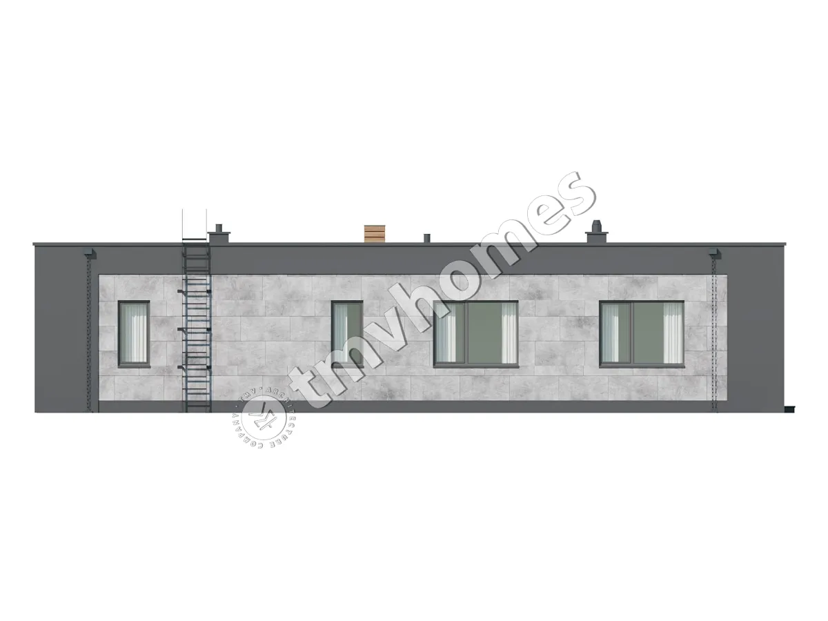 Projekt domu jednorodzinnego o pow. 217 m²: Dwupiętrowy, 3 Sypialnie, 3 Łazienki, Otwarta kuchnia