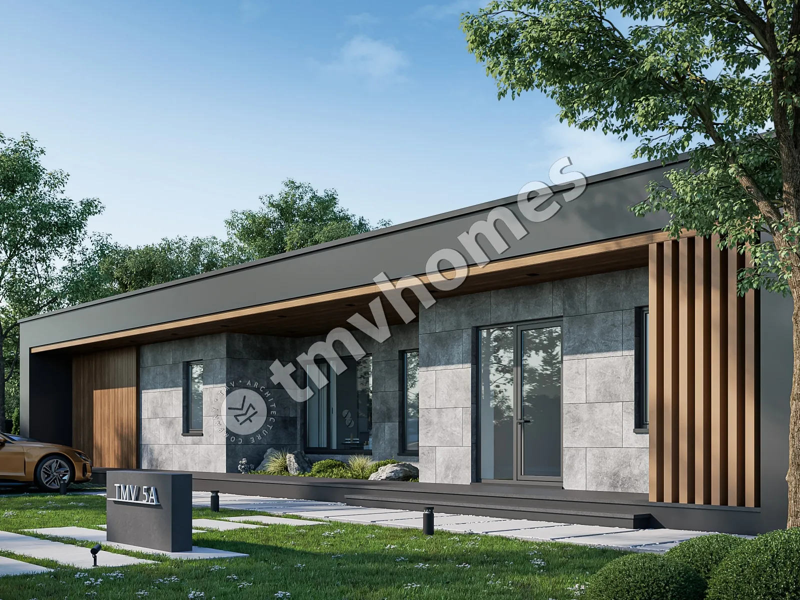 Projekt domu jednorodzinnego o pow. 217 m²: Dwupiętrowy, 3 Sypialnie, 3 Łazienki, Otwarta kuchnia