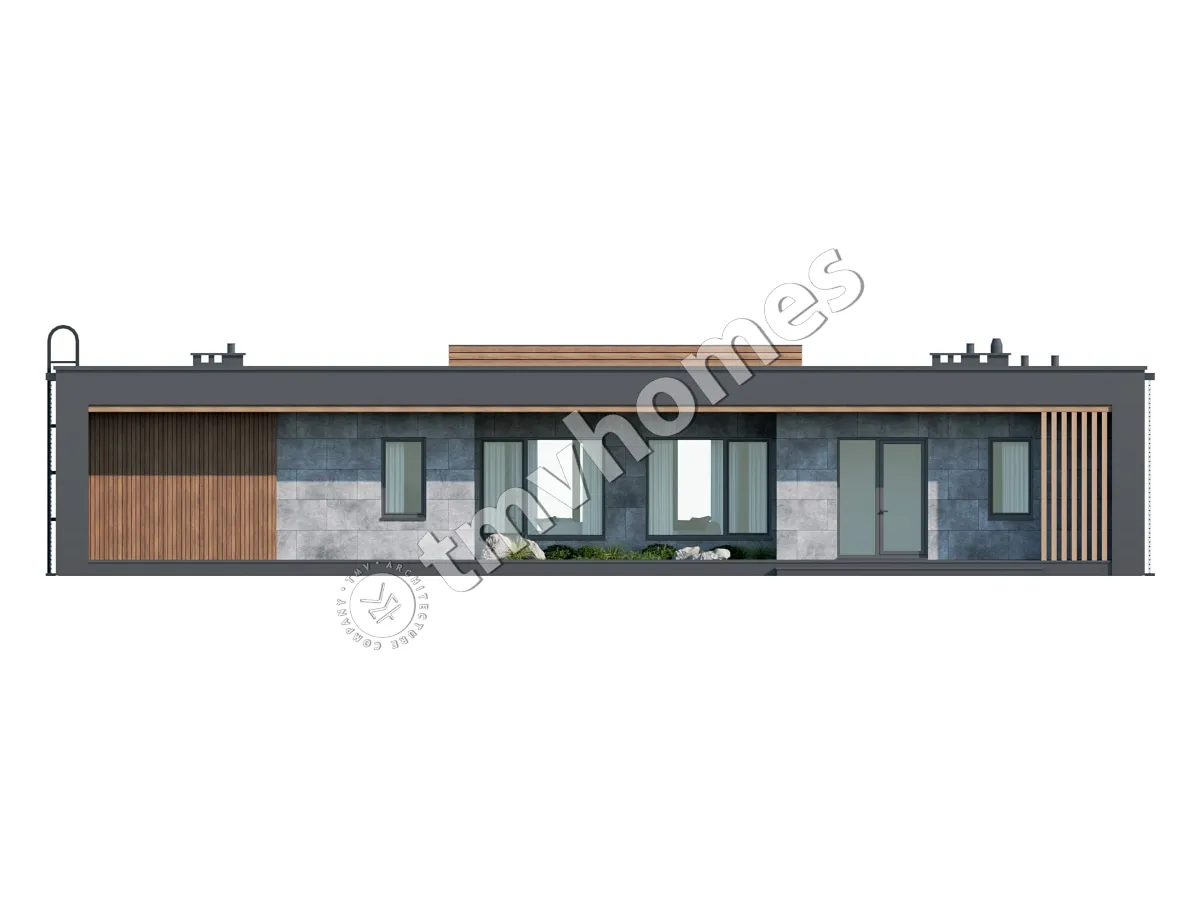 Projekt domu jednorodzinnego o pow. 217 m²: Dwupiętrowy, 3 Sypialnie, 3 Łazienki, Otwarta kuchnia